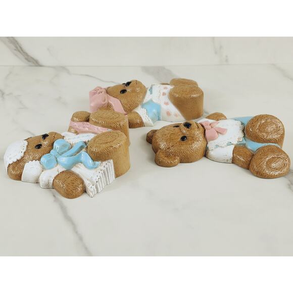 Burwood Teddy Bear Wall Decor Hanging Plaque Nursery Decor 1994 6 1/4" x3 USA - Picture 12 of 15